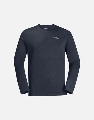Jack Wolfskin Mens Jack Wolfskin Mens Sky Long Sleeve Thermal Baselayer T-Shirt - Navy - Size: 38