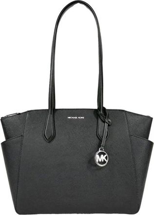 Michael Kors Marilyn Medium Signature Tote - Dames - Tassen - Grijs - Maat: ONE Size Leer