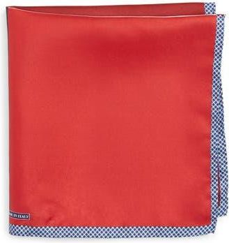 Nordstrom Panel Silk Pocket Square in Red at Nordstrom Rack