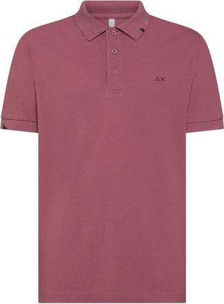 Sun 68 Vintage Polyester Polo Shirt - Heren - Polos - Roze - 2XL - Polyester - Tops