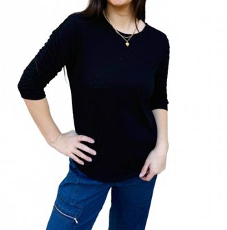 Dylan Womens Julia Knit Top In Black