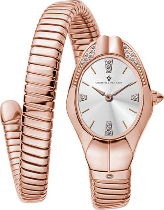 Christian Van Sant Womens Naga Silver Round 22mm
