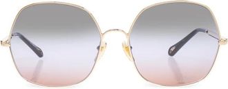Chlo&eacute; Zonnebril Aly - Dames - Zonnebrillen - Geel - 60 MM - Accessoires