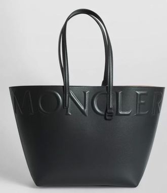 Moncler small leather tote bag top handles