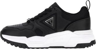 Guess Helado Sneakers - Dames - Sneakers - Zwart - 40 EU - Leer - Schoenen