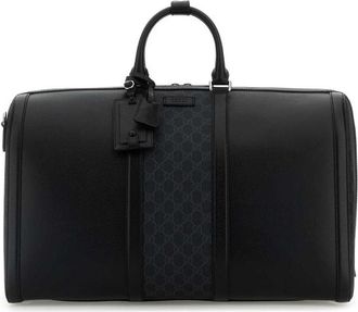 Gucci Black Canvas Travel Bag