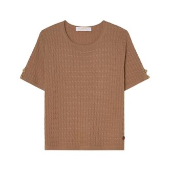 Busnel Truien & Vesten, Dames, Bruin, M, Wol, Wilma Top