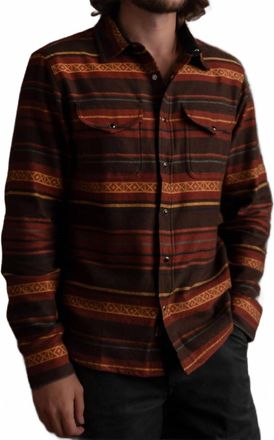 Iron And Resin Mens Flatland Shirt In Brown
