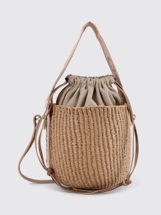 Chlo&eacute; Borsa Woody Mini Chlo&eacute; in rafia