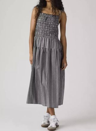 Levi's Monaco Midi Sundress In Black White Gingham