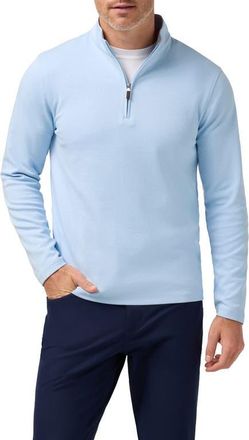 Mizzen+Main KPI Quarter Zip Pullover in Cloud Blue at Nordstrom, Size Xx-Large