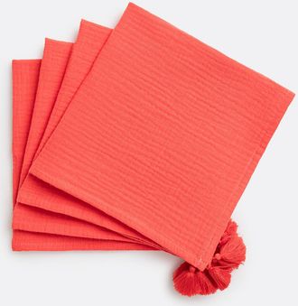 La Redoute Interieurs Set van 4 servetten in tetra, Kumla