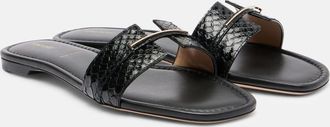 Tom Ford Julianne croc-effect leather slides