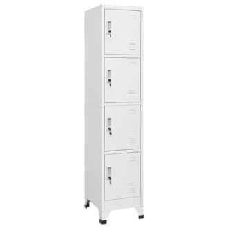 vidaXL Vidaxl - Armario Taquilla Con 4 Compartimentos 38x45x180 Cm