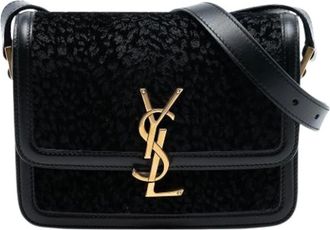 Saint Laurent Pre-owned Cross Body Bags, female, Black, Size: ONE SIZE Pre-owned The Solferino
