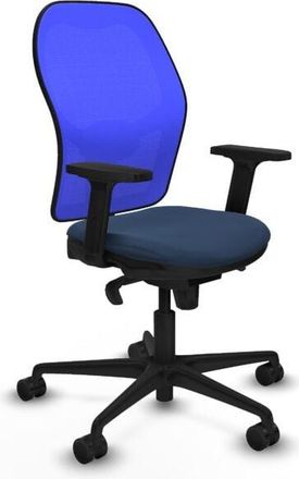 Piqueras y Crespo Piqueras Y Crespo - Jorquera sincro malla azul similpiel azul marino brazos 2D base nailon ruedas 65mm nailon