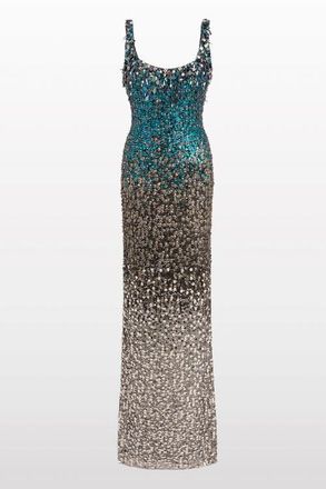 Jenny Packham Decora Sequin-Embellished Maxi Dress in Liquorice at Nordstrom, Size 14 Uk