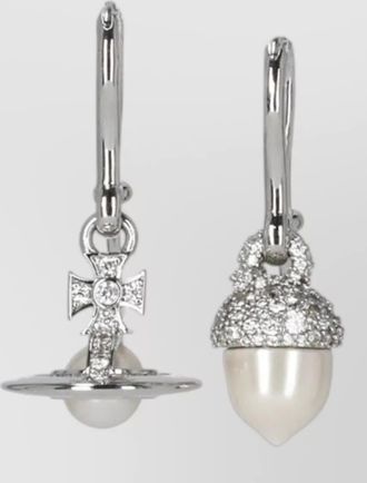 Vivienne Westwood logo charm earrings
