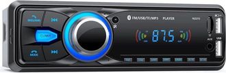 OEM Est&eacute;reo Para Coche Manos Libres Bluetooth 5.0, Radio Fm, Radio 1 Din Para Coches De 9-12 V, Compatible Con 2 Puertos Usb/aux/sd/tf/mp3, Compatible Con