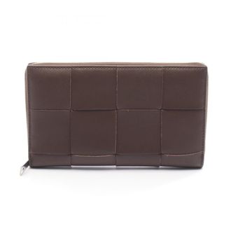 Bottega Veneta Brown Leather Long Wallet (Bi-Fold) (Pre-Owned)