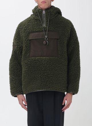 Loewe Giacca con cappuccio in pile di misto lana con mezza zip