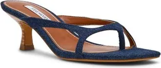 Steve Madden Brienna Thong Slide Sandal in Denim at Nordstrom, Size 7.5