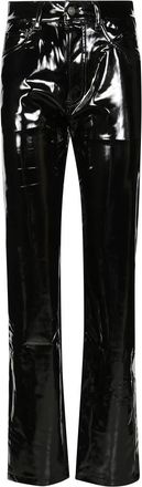 Fiorucci Vinyl Broek - Dames - Wijde Broeken - Zwart - W28 - Broeken