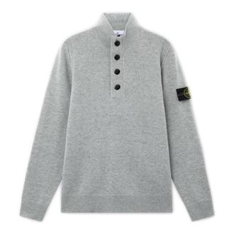Stone Island Wollemotrui - Heren - Coltruien - Grijs - S - Wol - Truien & Vesten