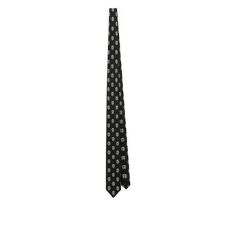 Dolce & Gabbana Ties, male, Black, Size: ONE SIZE Heraldic Shield Jacquard Tie