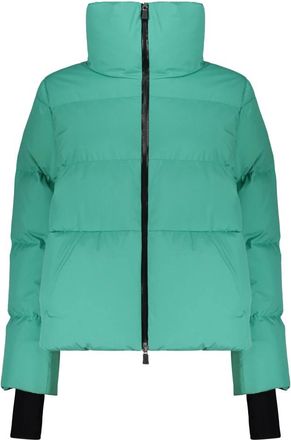 Herno Gewatteerd jack met rits - Dames - Gewatteerde jassen - Groen - XS - Polyester - Jassen