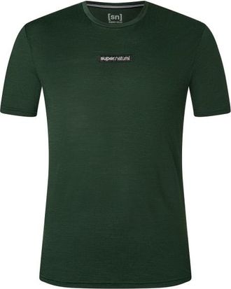super.natural New School Tee Merinoshirt für Herren | grün