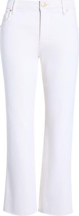 Kut from the Kloth Kelsey Fab Ab High Waist Ankle Flare Jeans in Ecru at Nordstrom, Size 14P
