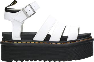 Dr. Martens Blaire Hydro Sandalen met Zebrilus Platform - Dames - Sandalen - Wit - 39 EU - Leer - Schoenen