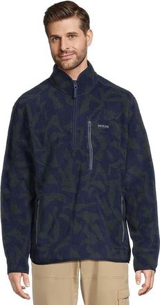 Prana Tuff Fluff Half Zip Mens Sweater Capulet Blue Freestyle : 2XL, Polyester