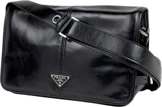 Prada Pre-owned Vintage Schoudertas - Dames - Vintage Schoudertas - Zwart - ONE Size - Leer - Vintage