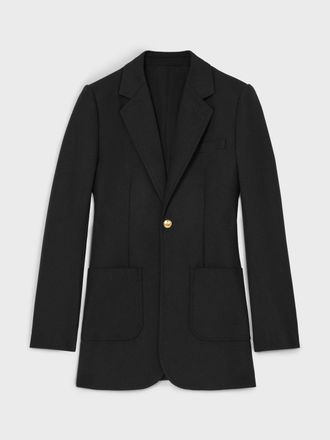Celine Blazer monopetto Olivia in lana Mohair