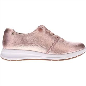 Revere Comfort Shoes Womens Crete Leather Sneaker In Rose
