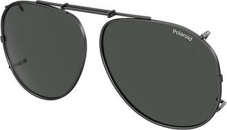 Polaroid PLD 2005/C-ON Clip-on Only Polarized V81/M9 Mens Sunglasses Silver Size 60