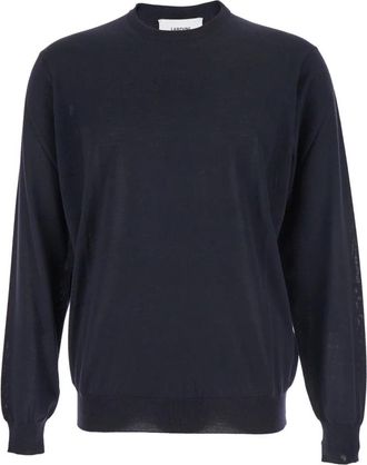Lardini Merino Sweater - Heren - Ronde hals truien - Blauw - 3XL - Truien & Vesten