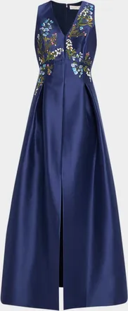 Sachin & Babi Hanna Brocade Midi Dress