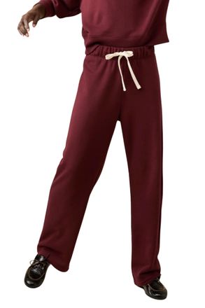 Sandy Liang Everyday Pull-On Sweatpants In Wine