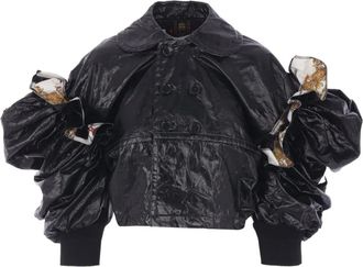 Comme Des Garçons Giacca crop in cotone - Nero