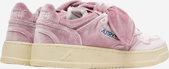 Autry Womens Low Velvet Sneakers Pink (polyester Trainers