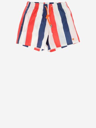 Gallo Boys Swim Shorts Multicolour Stripes Polyester & Trunks