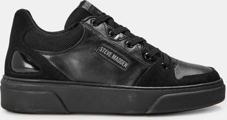 Steve Madden Mens Kingpin Low Top Lace-Up Sneakers in Black/Black - Size UK 11