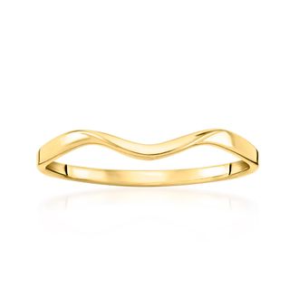 RS Pure by Ross-Simons Italian 14kt Yellow Gold Curvy Ring