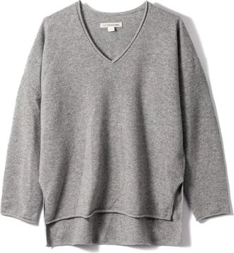 Outerknown V-neck Knitwear, female, Gray, XL, Grey V-Neck Jumper Set