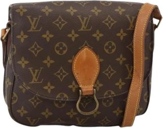 Louis Vuitton Pre-owned Vintage Monogram Canvas Schoudertas - Dames - Vintage Schoudertas - Bruin - ONE Size - Leer - Vintage