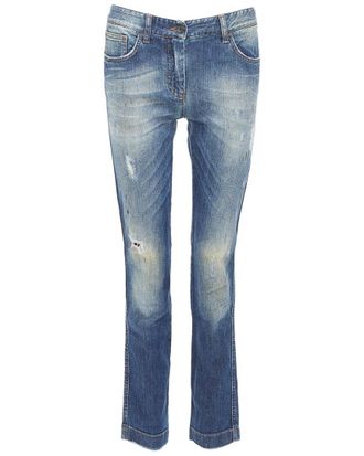 Dolce & Gabbana Logo Plate Denim Jean, Size It 40 (Authentic Pre-Loved)