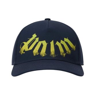 Palm Angels Big Neck Logo Cap - male - Palm Angels - Hats & Caps - Blue - ONE SIZE - Accessories